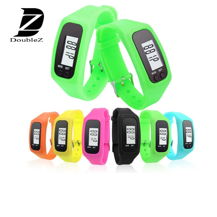 Promotional custom logo Silicone pedometer bracelet
