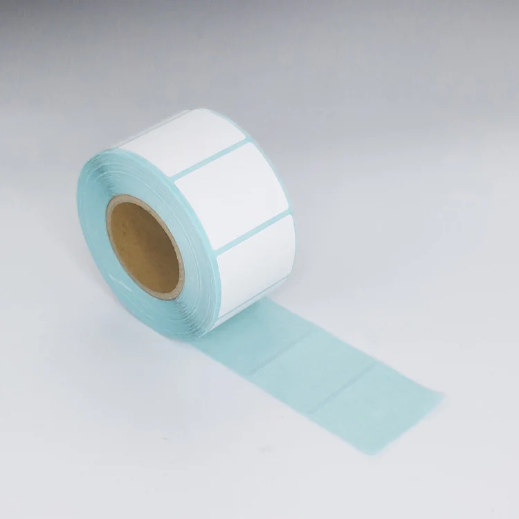 Custom Blank Self Adhesive Waterproof Barcode Sticker Printer 40mm x 30mm Direct Thermal Labels Roll