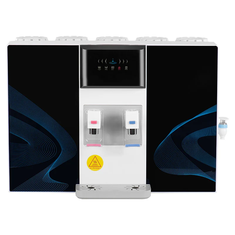 
[OED/ODM] Hot selling Cold and hot dual-mode RO water dispenser 5 filtration Smart touch TDS display water dispenser 
