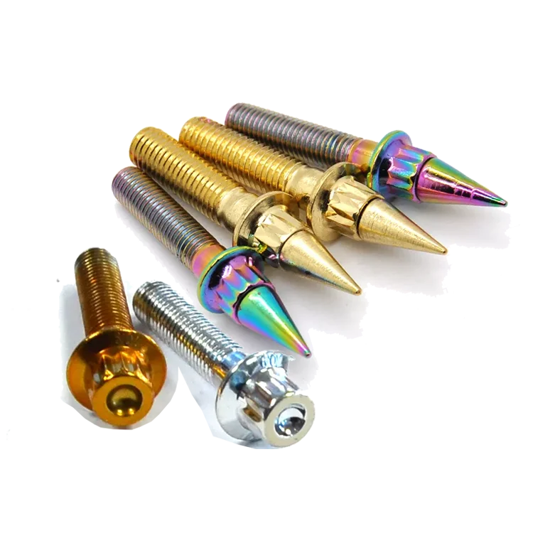 Custom M6 M7 M8 24mm 32mm gold chrome black red blue 12 point bolt for BBS RS wheel