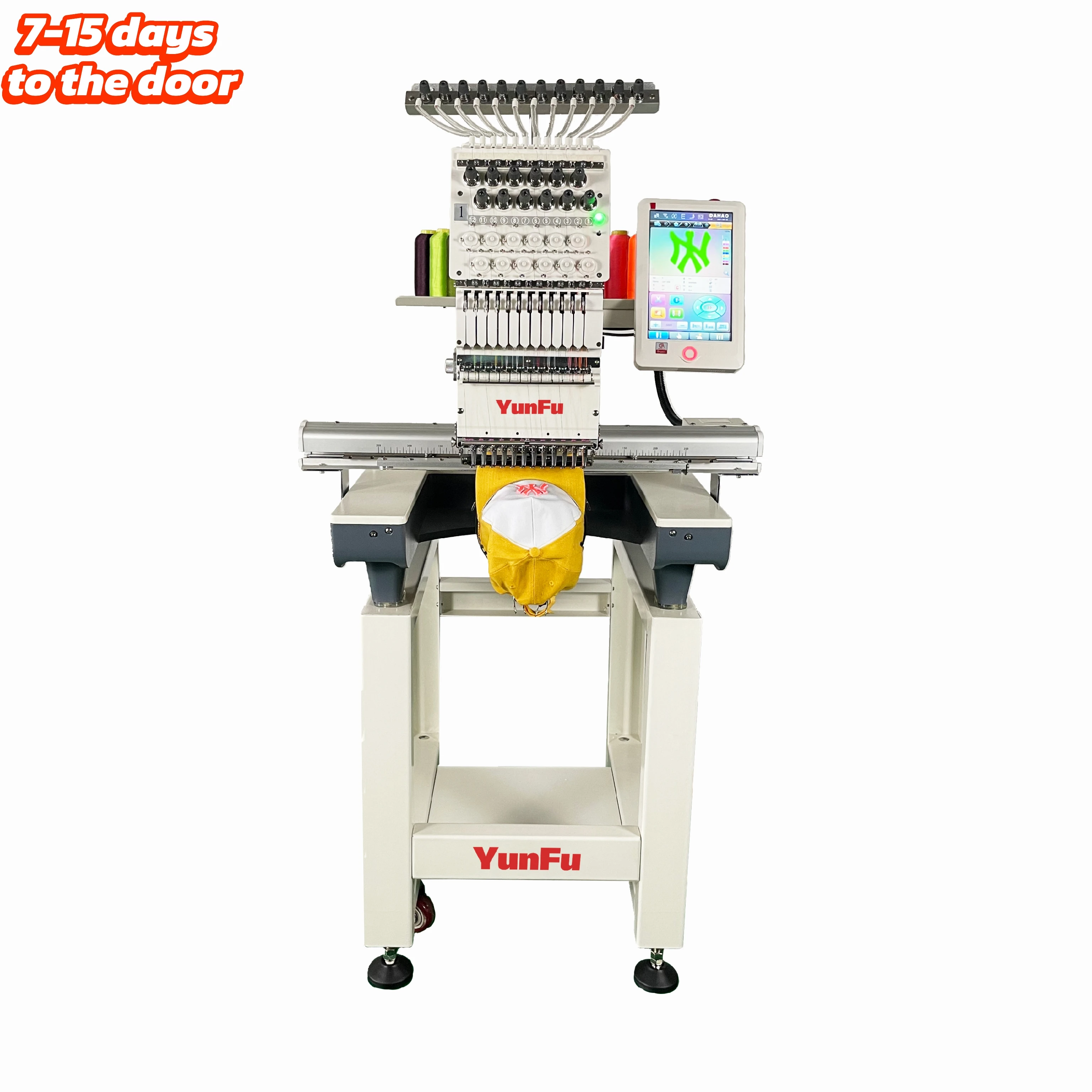 Doorstep Delivery For New Original  12/15-Needle  single head Embroidery Machine