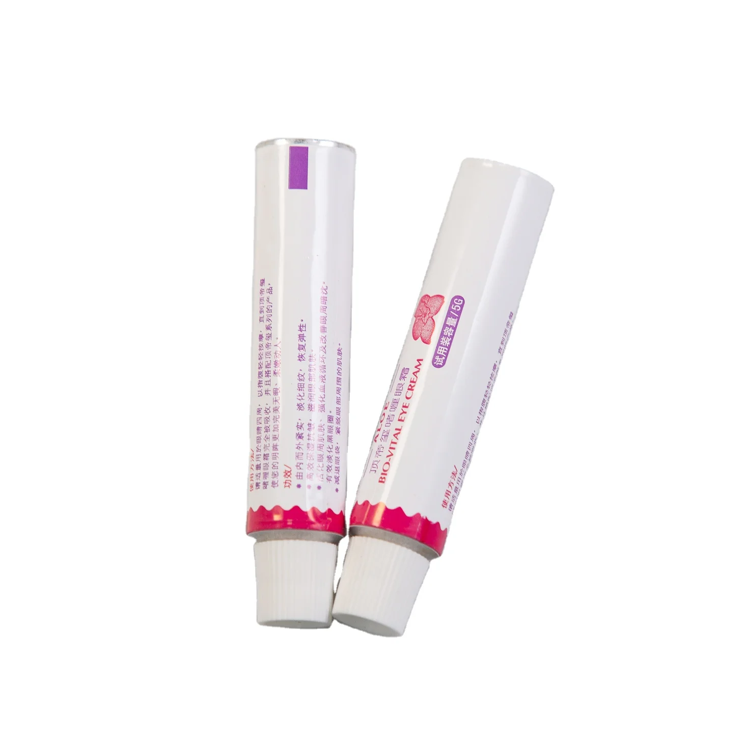 
 Изготовленные на заказ упаковка косметический очки дисплей трубки металлический блеск алюминия крем трубки  