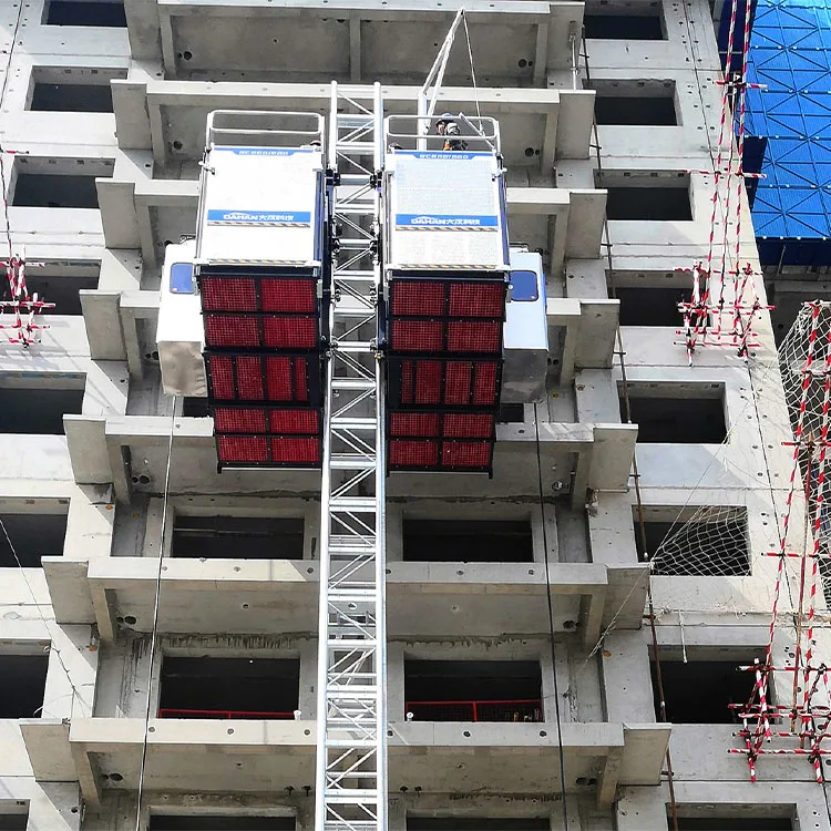 Lifting equipment double cage construction elevator construction tools lift hoist