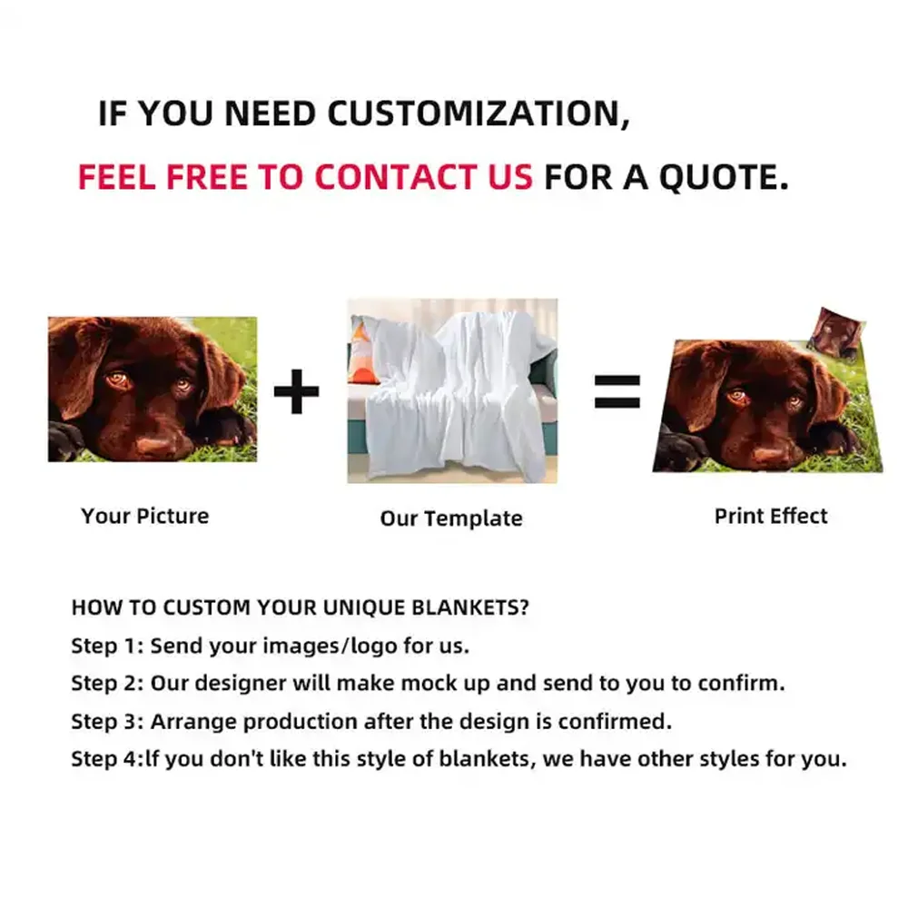 Custom Printing Cozy Soft Thick Oversized Sherpa Fleece Luxury Throw weighted Blankets For Winter