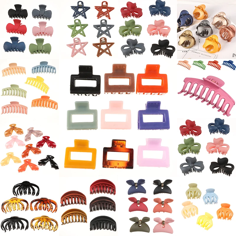 
HC260A Fashion Acrylic Plastic Hair Claw Large Size Hair Crab Claw Clip for Women Hair Accessories for Girls Claw Clip 