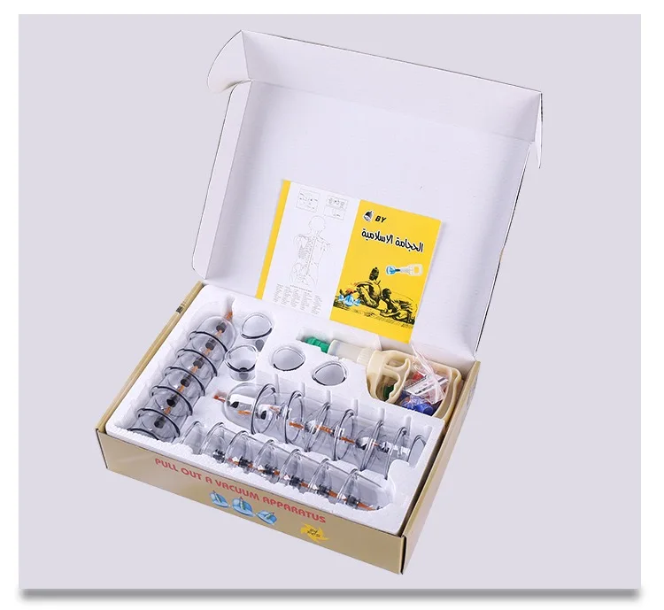 3224 Piece Chinese Body Cupping Jars Kit Therapy Vacuum Hijama Medical Massage Cupping Therapy Sets With Custom Box