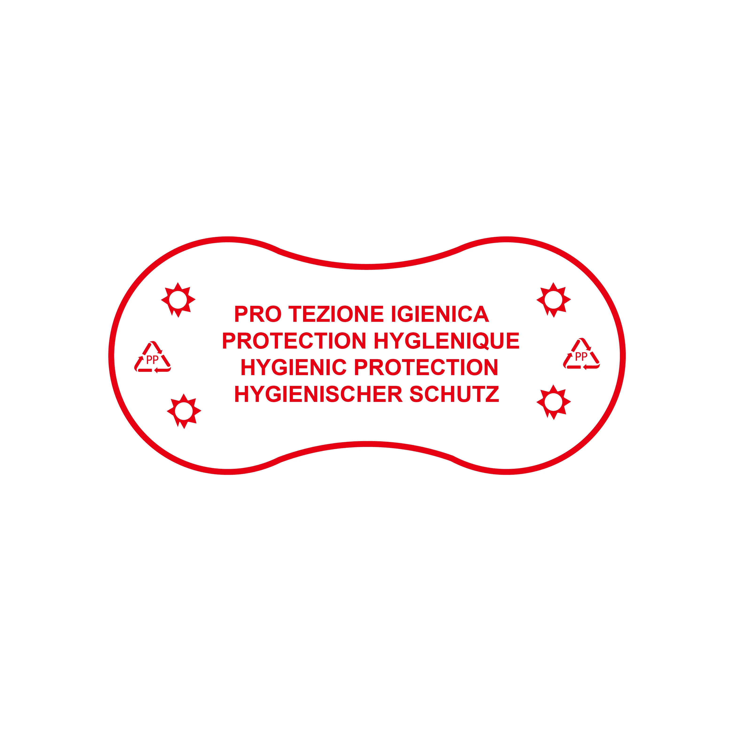 custom eco biodegradable paper hygiene seal stickers protector for swimwear underwear