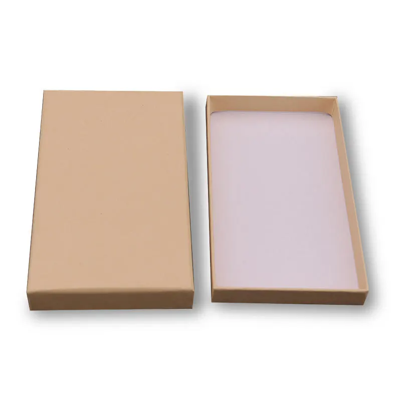 2024 Classical kraft paper universal elegant mobile phone case box lower MOQ in stock envelope packing paper box