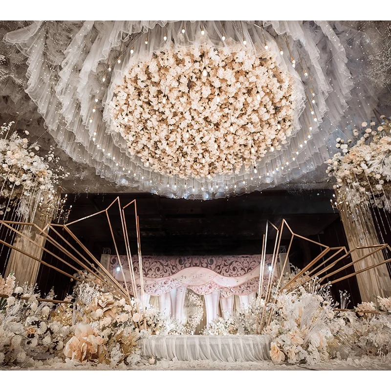 
New DesignCeiling Drapery Fabric Wedding Ceiling Drape 