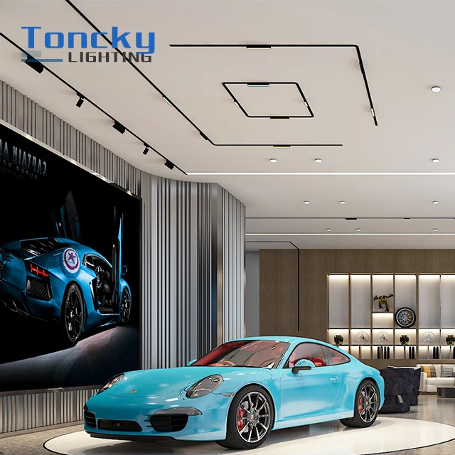 High quality smart tuya 30w cob led magnetic track spot light 4 wire led track light linear spot led magnetic light for gallery