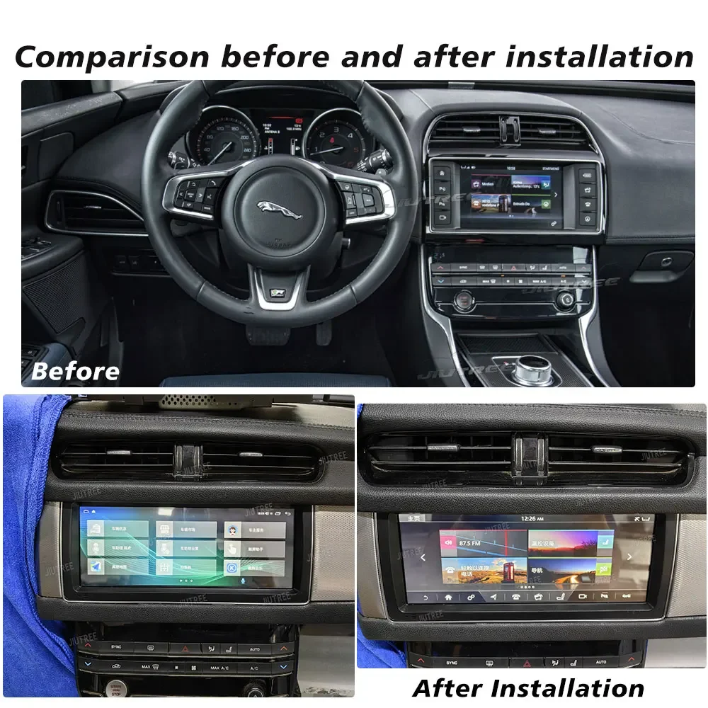 Android  For Jaguar XE XEL 2016 2017 2018 2019 Car Radio GPS Air Screen Navi Stereo Multimedia Player Audio Radio Head Unit