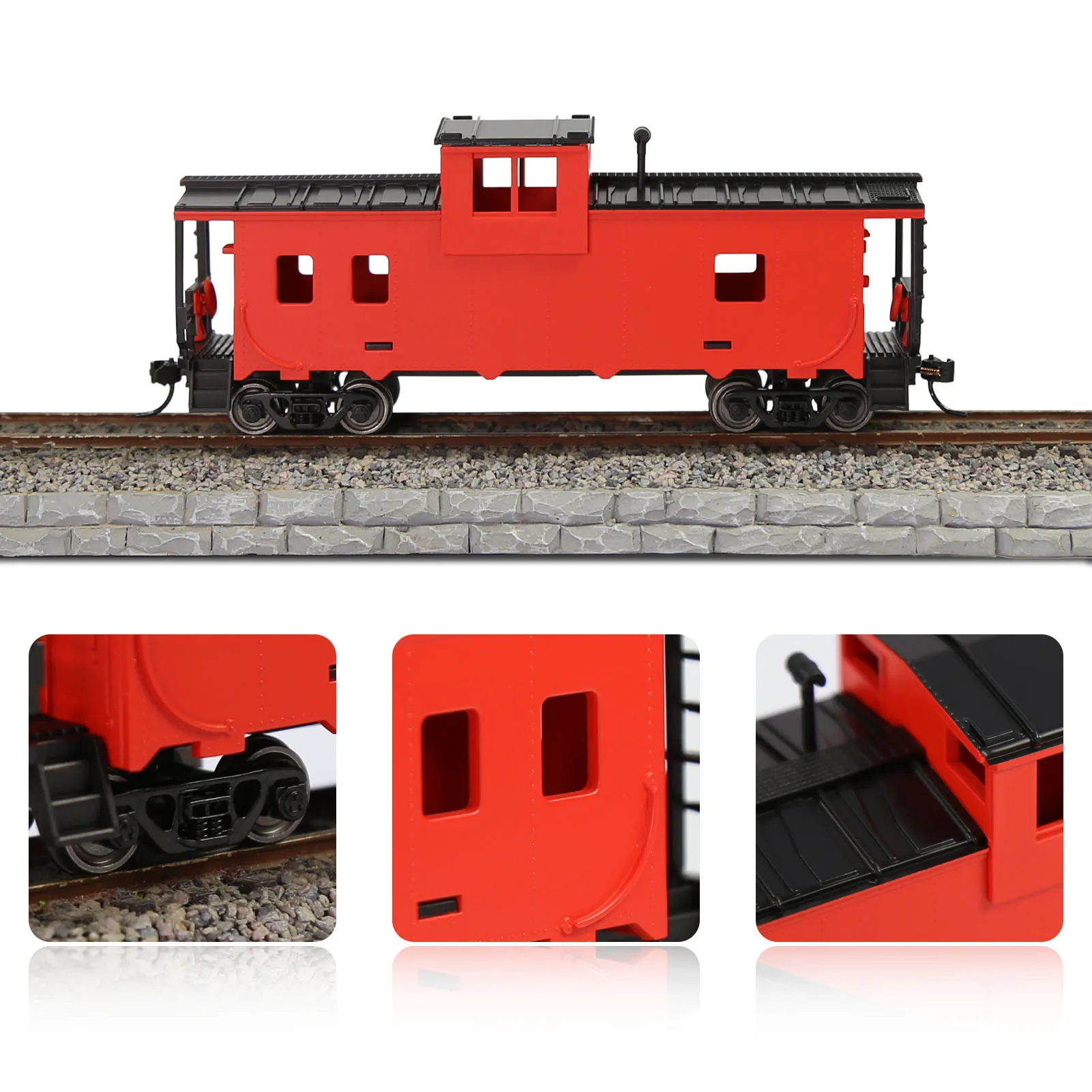 C8763 1 шт. HO Scale 1:87 хорошо раскрашенные небуквенные 36-дюймовые вагоны с широким обзором