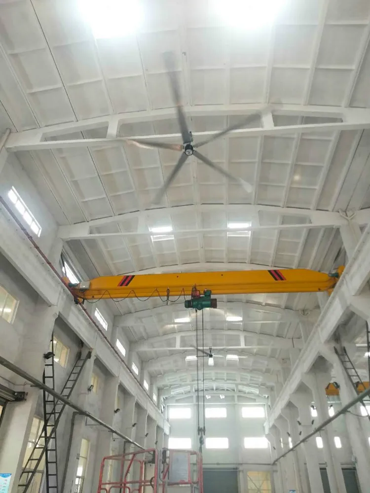 Самые популярные HVLS большие промышленные потолочные вентиляторы улучшают циркуляцию