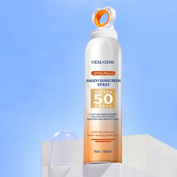 Оптовая продажа Солнцезащитный спрей Spf50 Pa +++ спектр Uva/uvb защита увлажнение водостойкий солнцезащитный крем для всего тела