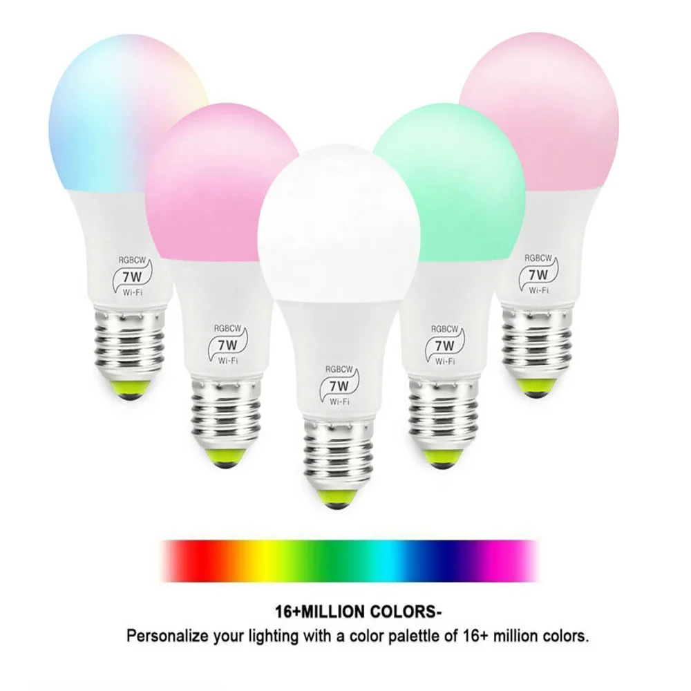 Wifi Smart Multi-Color LED Light Bulb for Amazon Alexa/Google Home App Control