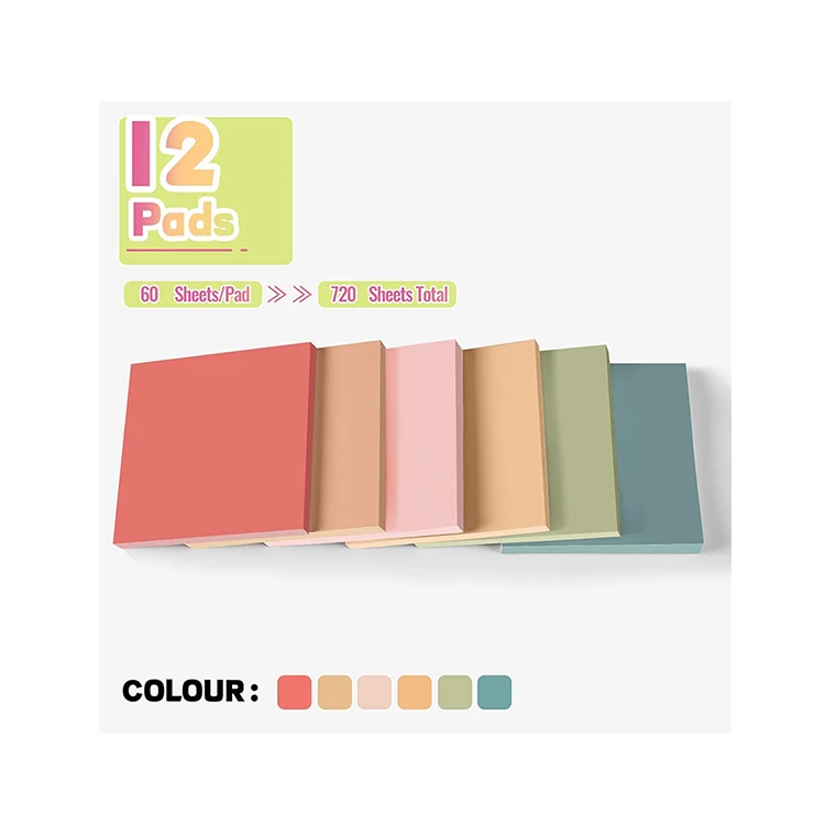 Tom art manufacturer Custom brand clear multi-colors paper bible Sticky Notes Memo Pads self-adhesive Sticky Notes for office