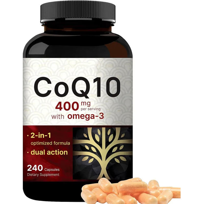 OEM Private Label Bulk coenzymes q10 capsules Water Soluble q10 coenzyme Softgel capsule