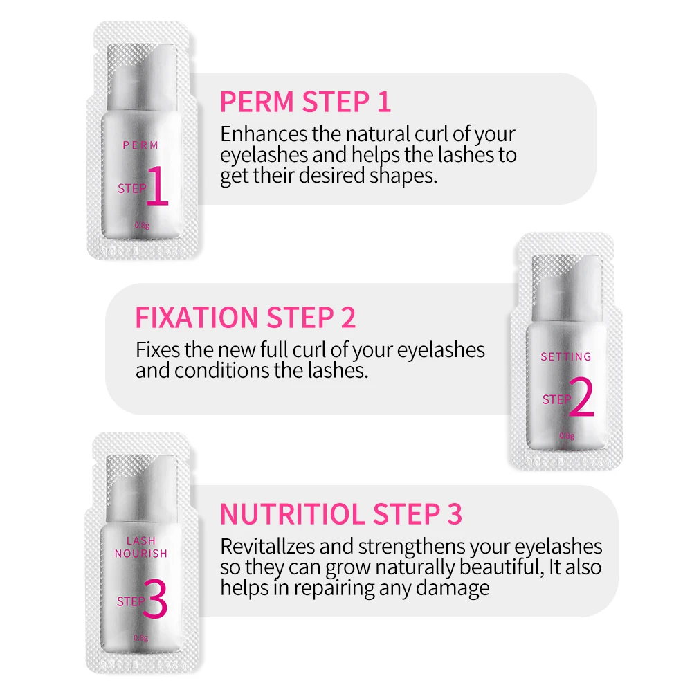 Wimper Lash Lift Sachet Step 2 Fixation Lotion Iconsign 0.8gx10 Eyelash Perming 3-5mins Fast Eyelash Lift Kit