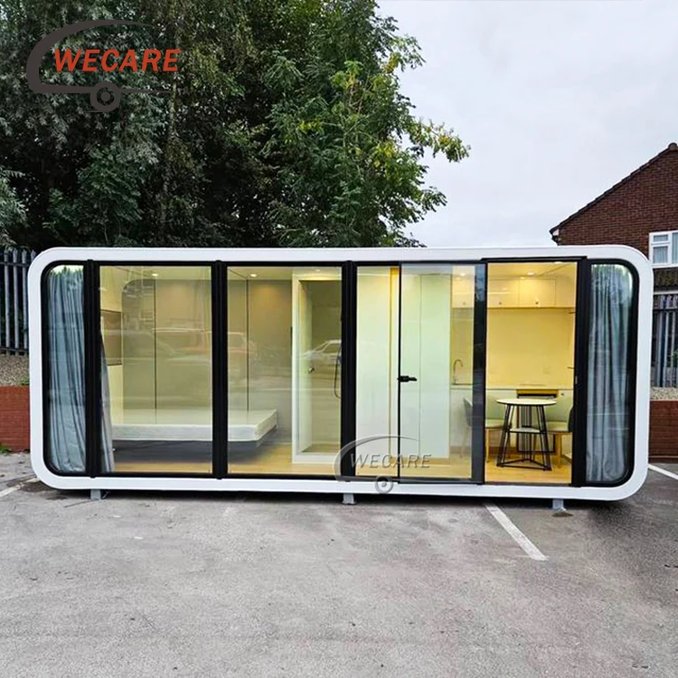 WECARE Manufactured mobile Homes Prefab Cabin living Container Prefabricated Trailer House container Modern Made with Bathroom