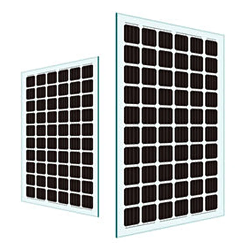 500W bipv modules frameless 50% fully transparent halfcut solar panel ink with double glass face all black