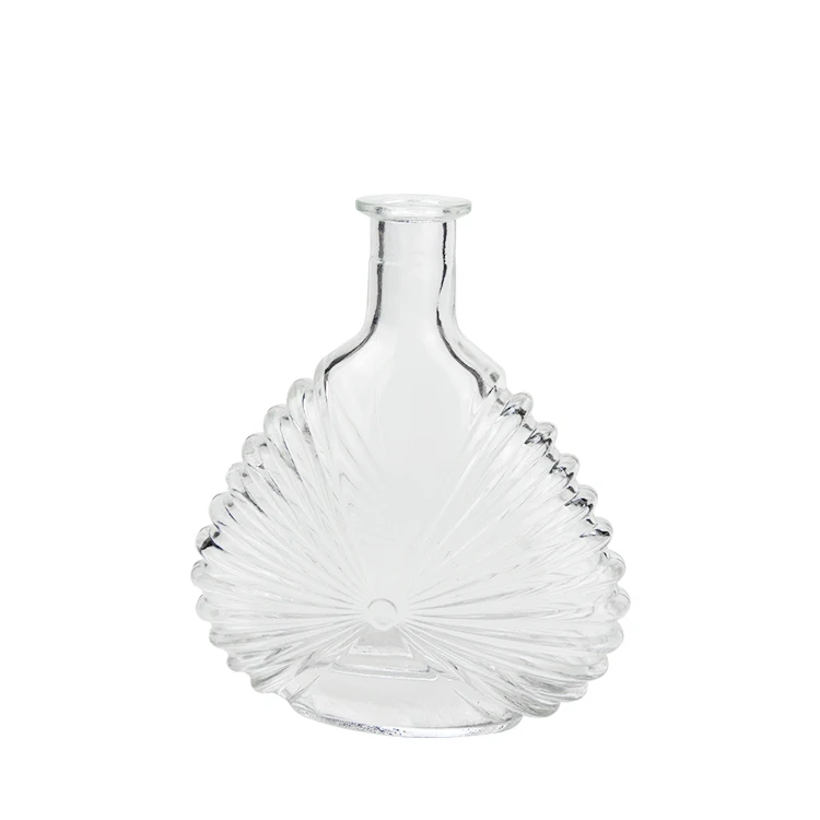 
custom logo screw rum gin syrup vodka clear 500ml 480ml 16oz spirits boston glass bottle 