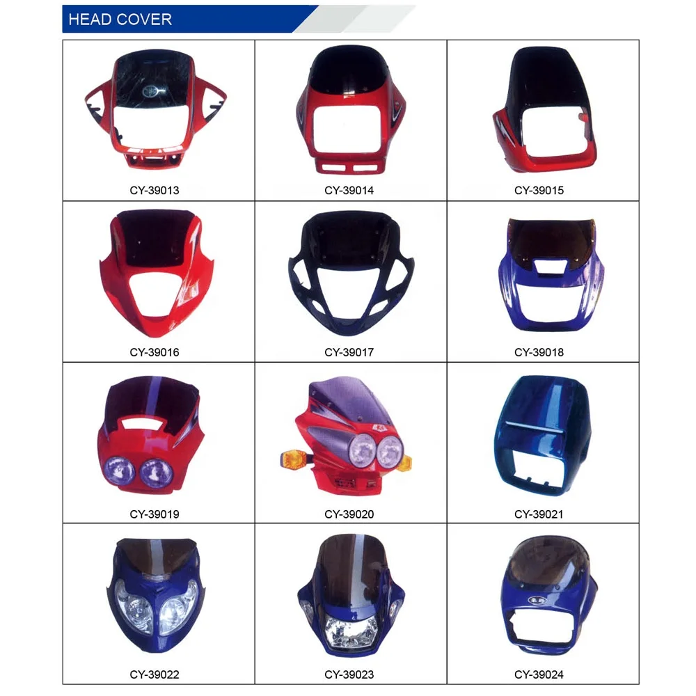 Motorcycle parts headlight lens cover Headlight assembly motor bike Head light washer cover headlight cover for Suzuki Honda KTM