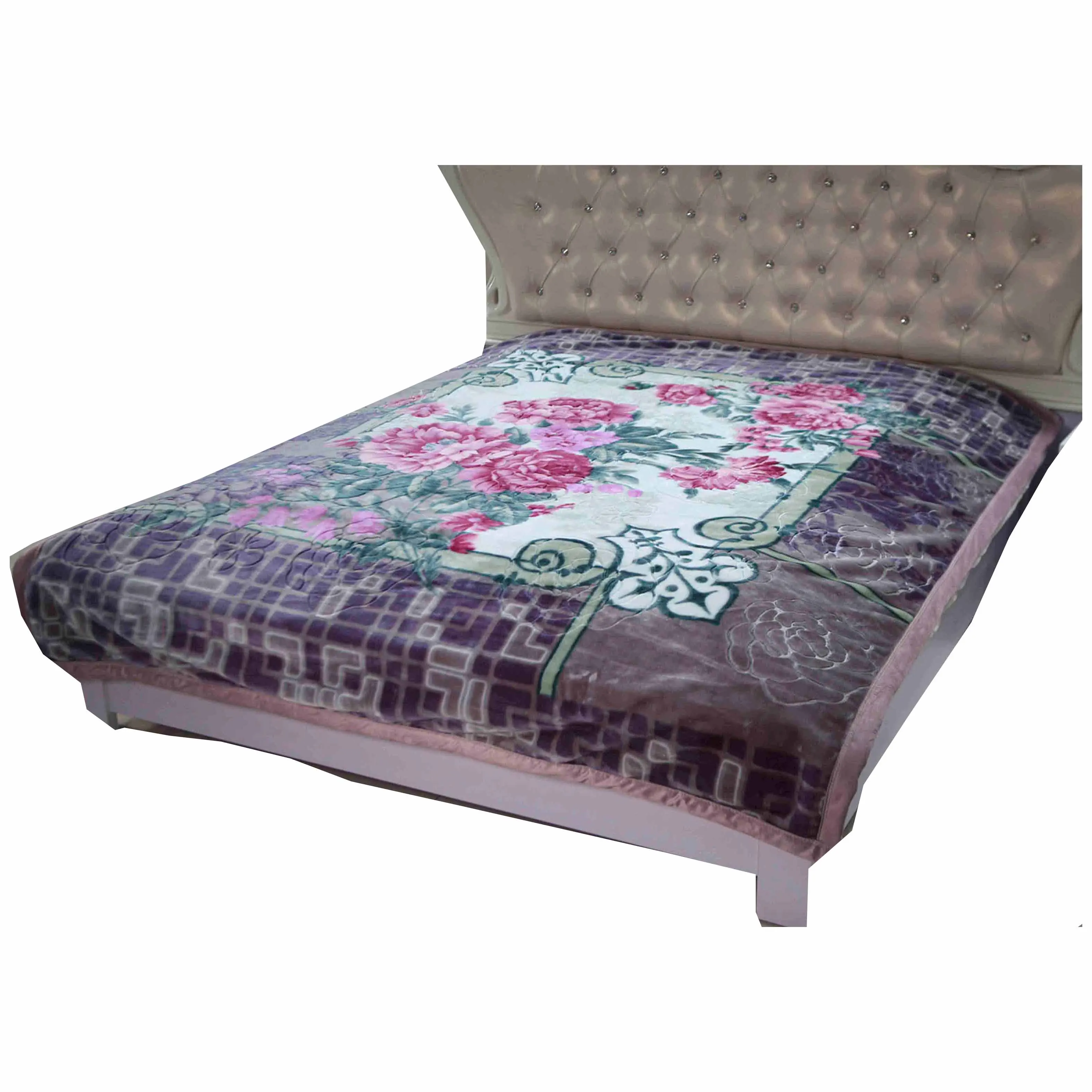 Низкая цена шерстяное акриловое вязание крючком ручной вязки одеяло