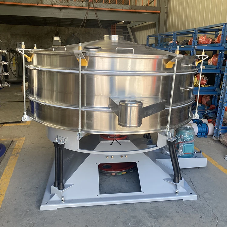 Small vibrating filter powder separator Efficient operation Round Tumbler screening machine