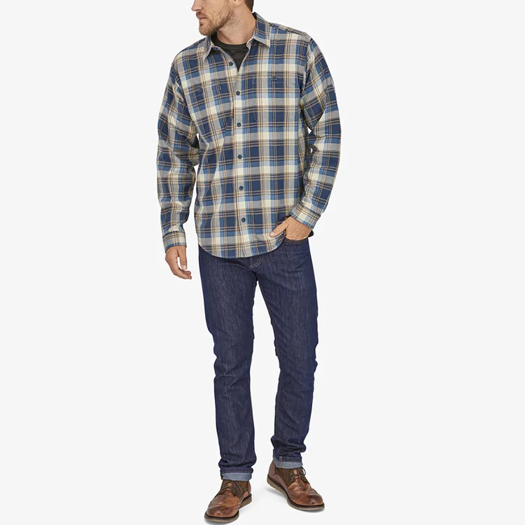 Новинка 2021, мужская повседневная рабочая одежда большого размера на заказ, длинная рубашка из чистого хлопка в клетку, блузка