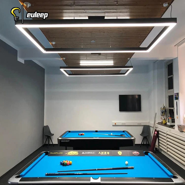  custom pool table light rectangle shape billiard lights for
