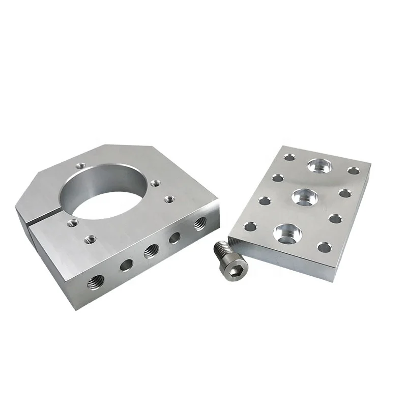 Oem Custom Precision Anodizing Aluminum Alloy Spindle Mount Base Adapter Cnc Machining Milling Parts