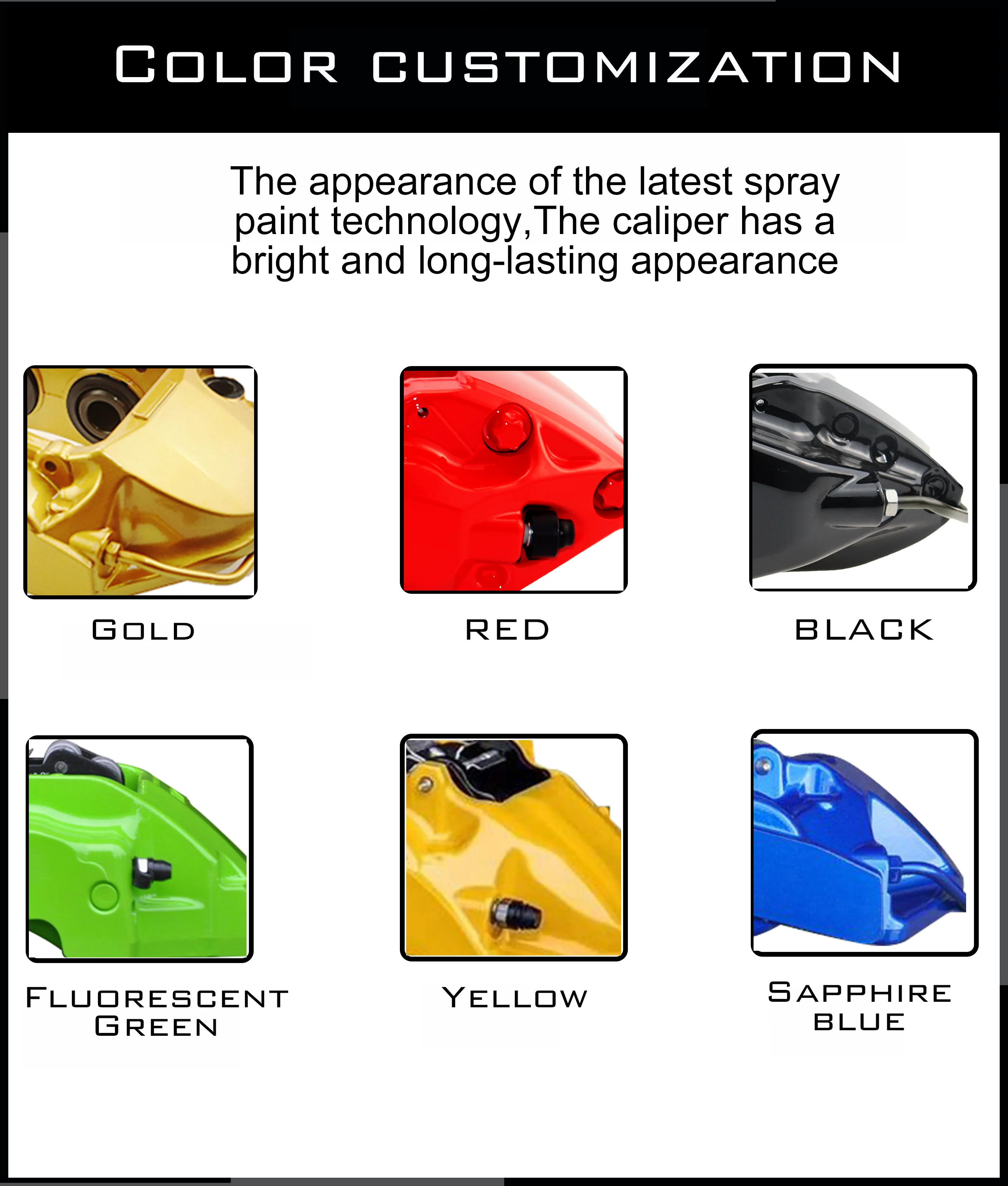 New product launch car brake modified caliper outer diameter high-performance brake caliper