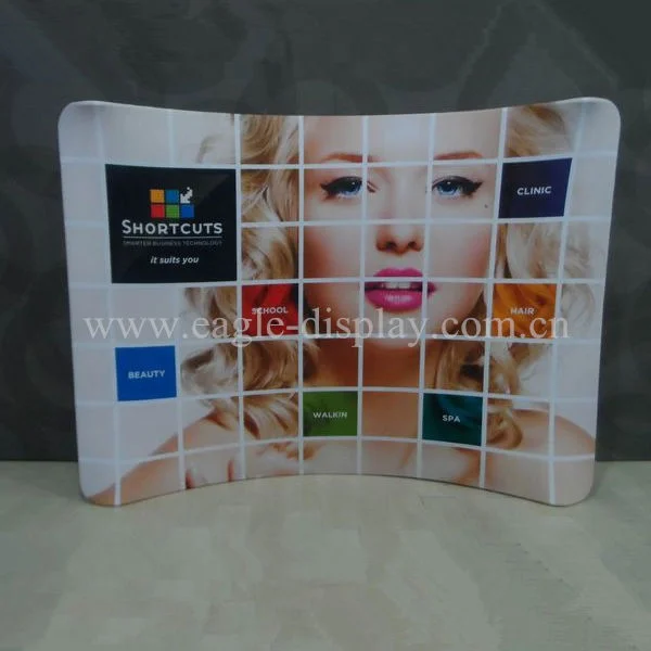 Алюминиевый изогнутый Натяжной тканевый фон стенд реклама