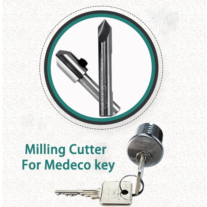 Cutter Tracer Carbide Drill Bit Medeco Keys Duplication Locksmith Tools Milling Cutter