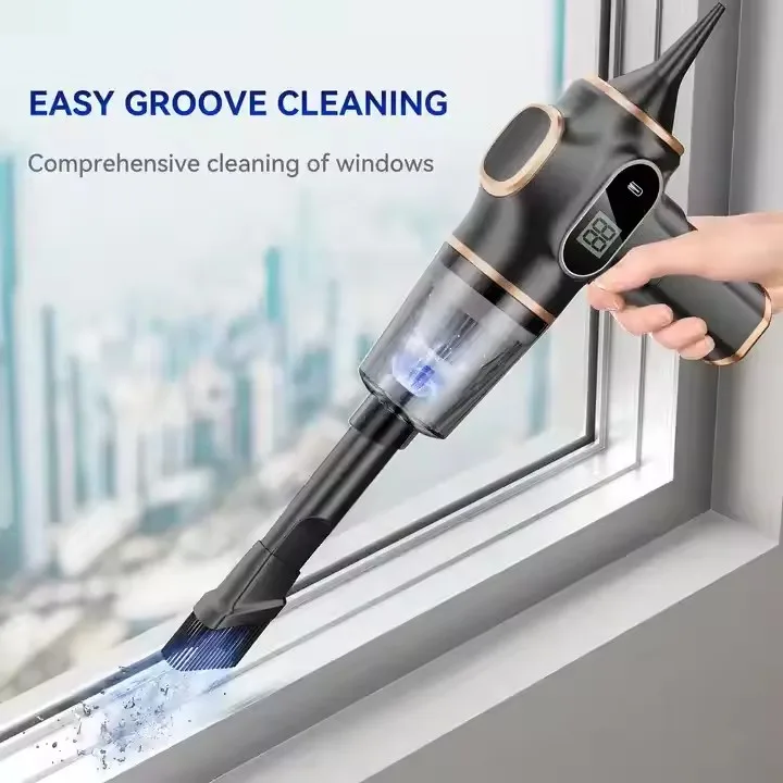 Portable Mini Digital Display Vacuum Cleaner For Computer Car Handheld Wireless 8000Pa Car Vacuum Cleaner