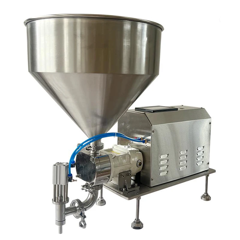 Automatic Thick Liquid Filler Cosmetic Cream Paste Rotary Pump Filling Machine gear pump filling machine