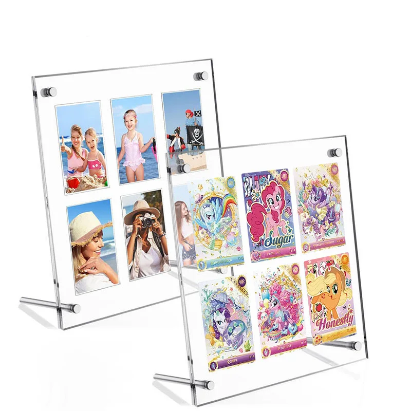 Acrylic Clear Photo Albums Mini Photo frame for Polaroid Fujifilm Instax Photo Display Cards Instax Mini Films Desktop Display