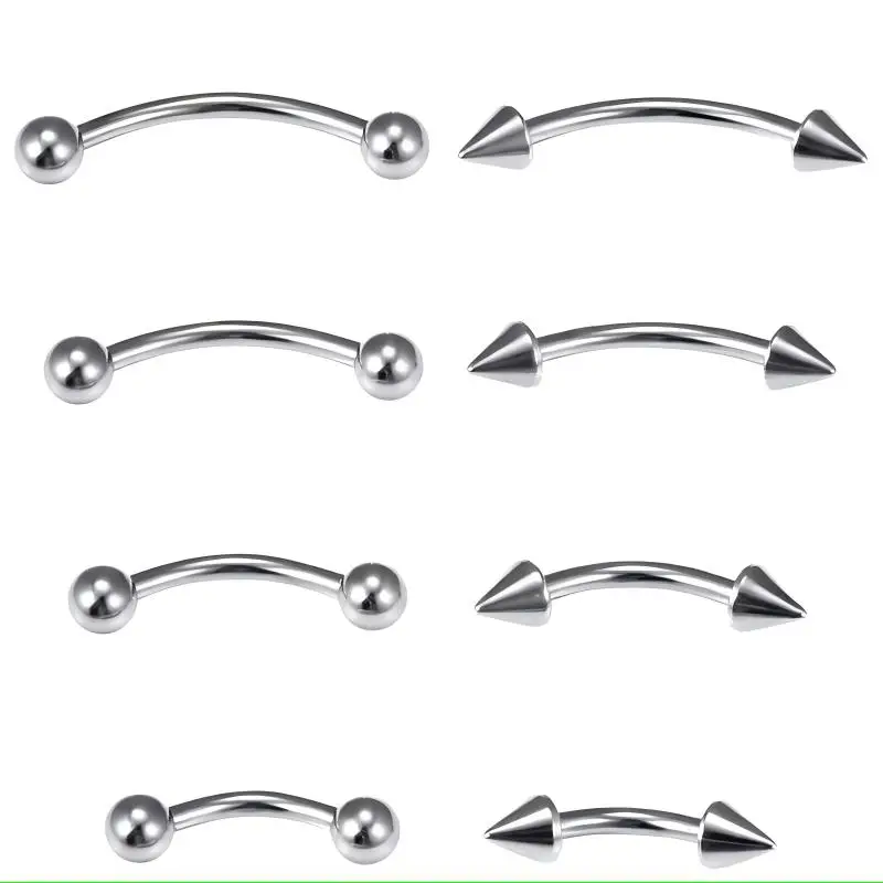 5 pieces/set New Products 316L Stainless Steel Piercing Jewelry Eyebrow Body Piercings Jewelry Eyebrow Studs