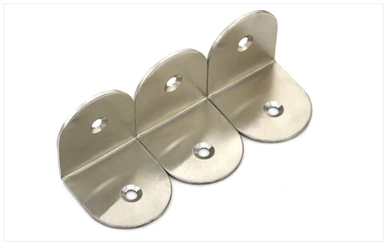 Thick stainless steel 90 degree L corner  furniture connecting support bracket