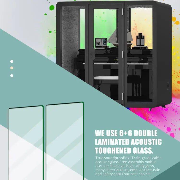 Prefabricated Noise Insulation Office Phone Soundproof Cheap Telephone Booth For Music Recording Studio