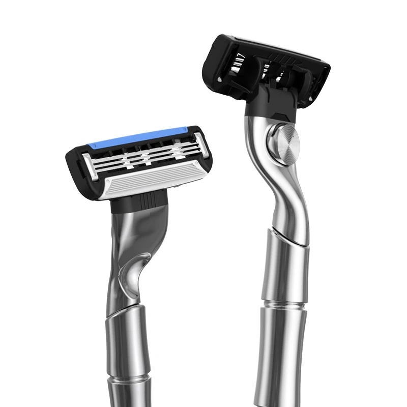 High Quality Metal Handle Razor 3 Blade System Razor  Replaceable Shaving Razor Blade for Man