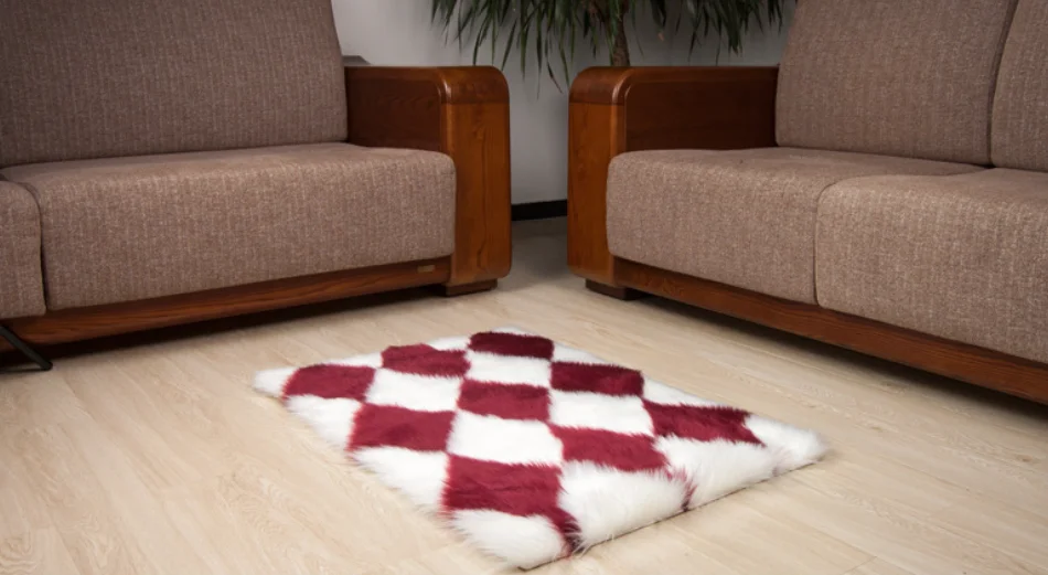 Soft Long Hair White Machine Bedside Washable Fluffy Fur Sheep Skin Rug For Bedroom