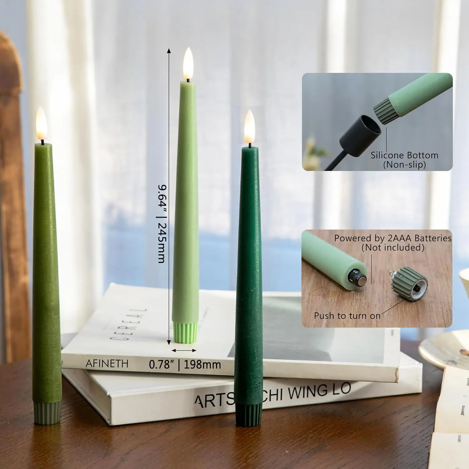led candle chinese manufacturer custom real wax led flameless candles battery operated taper candles with timer for home decor