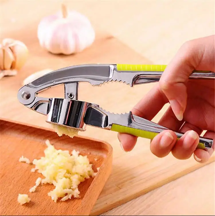 Kitchen Accessories Home Use Multi-function Gadget Zinc Alloy Garlic Press