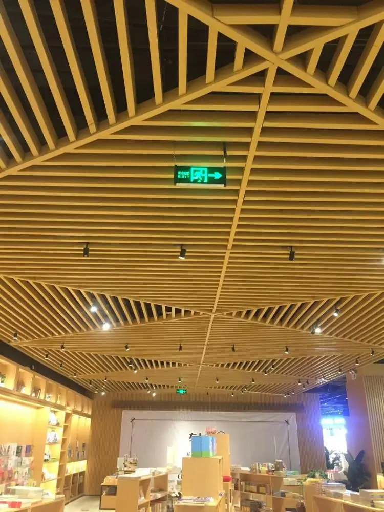 Heat transfer printing aluminum wood screen decoration metal ceiling