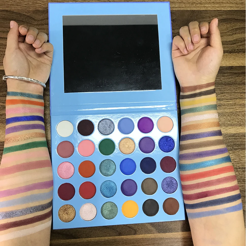 2022 matte pigment mix eyeshadow long lasting 30 colors custom nude eyeshadow palette