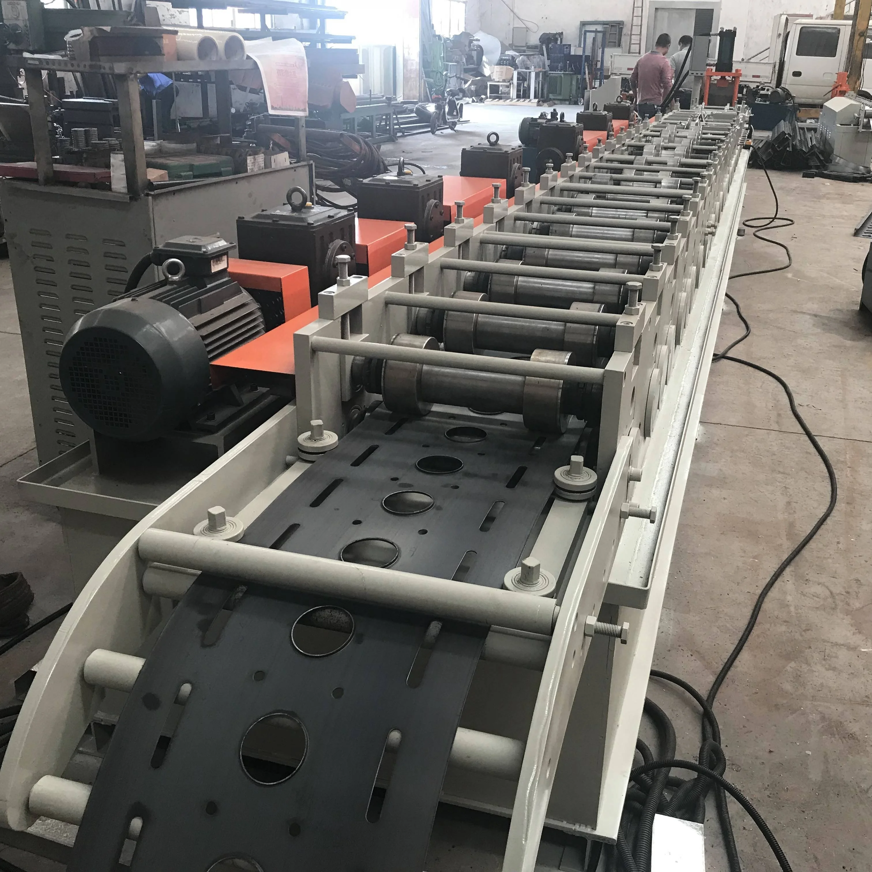 Steel C U Channel Roll Forming Machine/C And U Purline Construction For Roll Forming