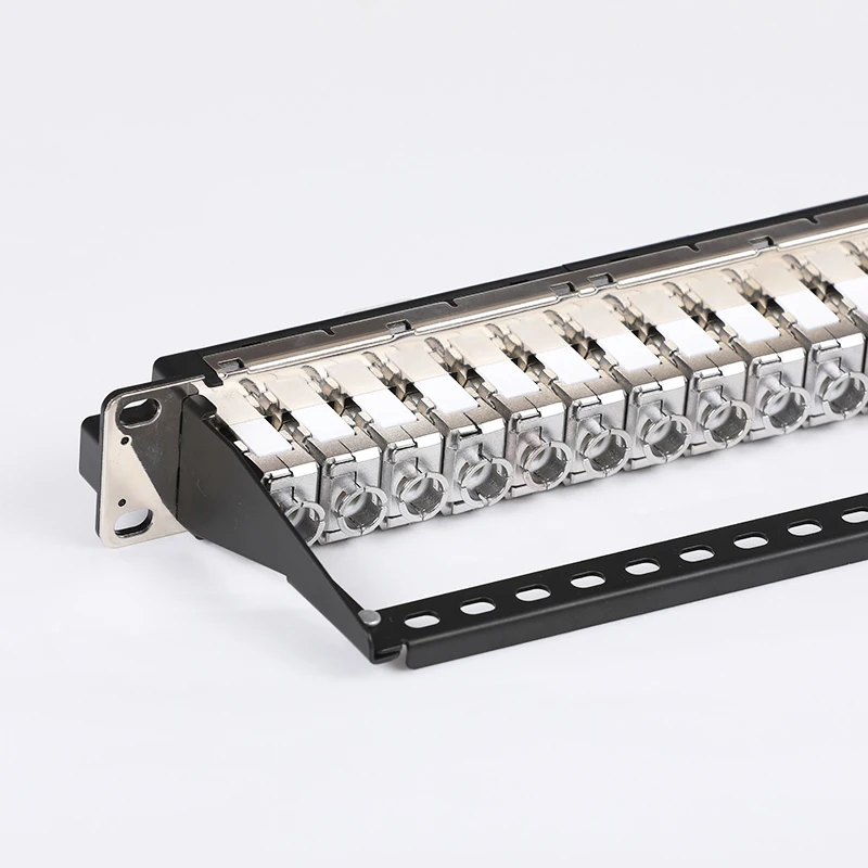 19inch 1U S/FTP shielded 24 port keystone loaded blank patch