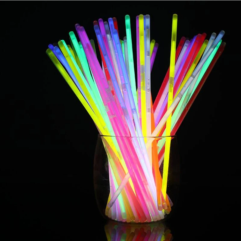 Wholesale Holiday Party  Accessories Supplies 20cm Light Grow Sticks or Wristband Promotional Gift and Craft Custom Color