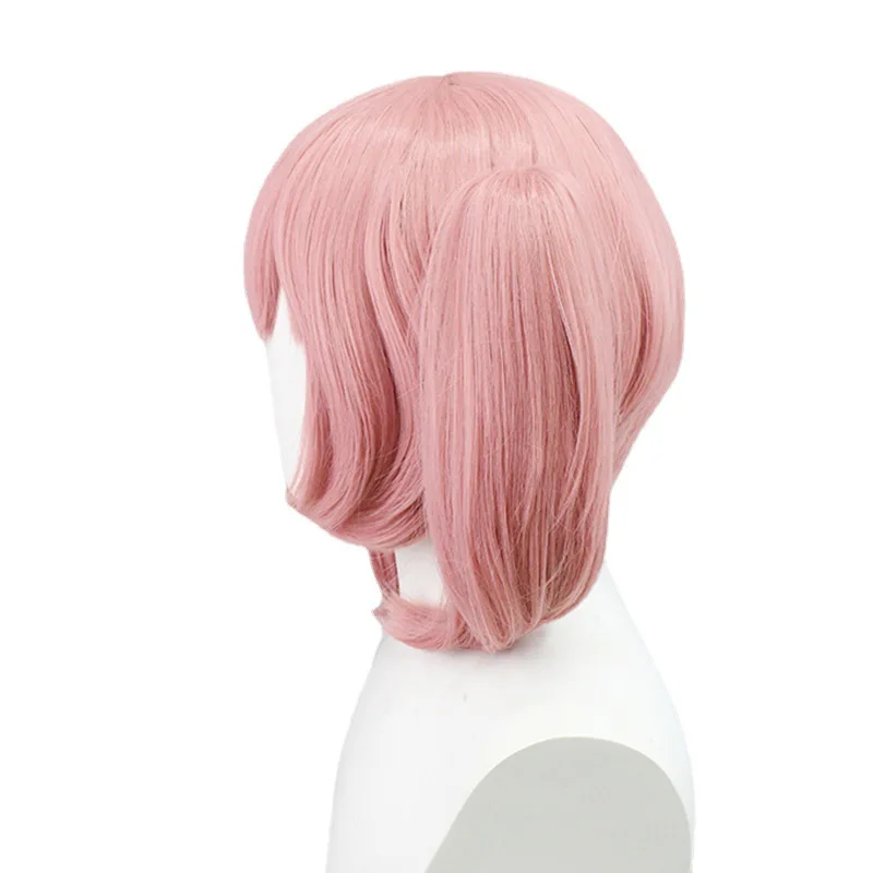 Magic Girl Dream Pink Short Double Ponytail Cosplay Hair Wholesale Lolita Sweet Lovely Straight Wig Anime Cosplay Wig Party Wigs